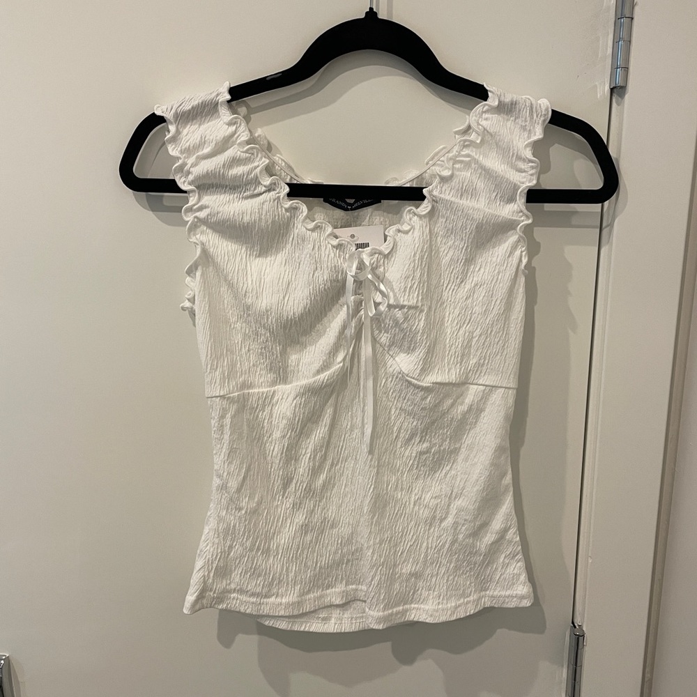 NWT Brandy Melville White Malena Top